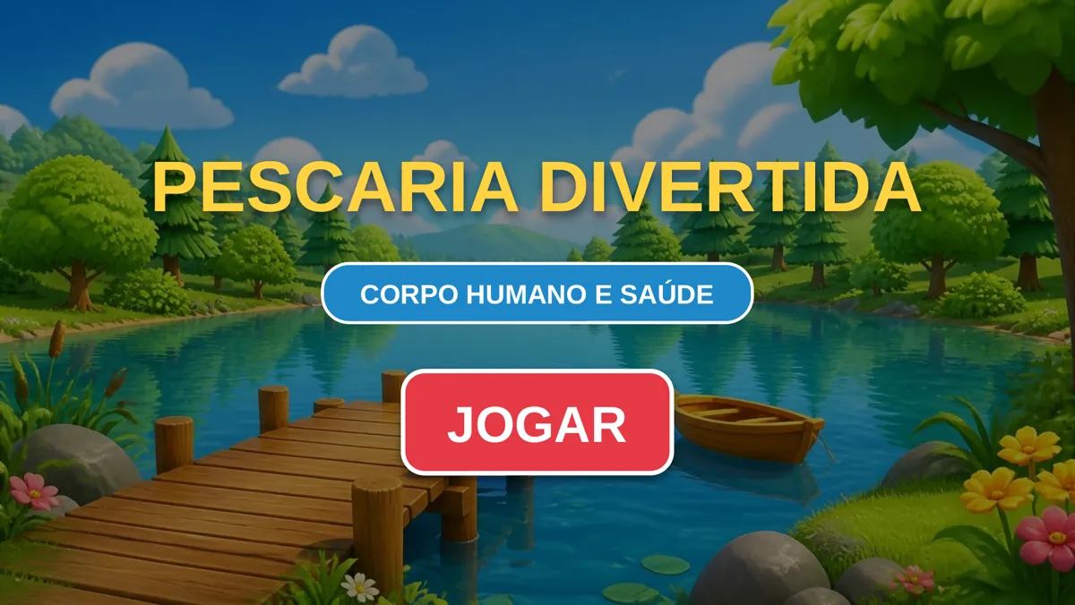 Tela de abertura do jogo Pescaria Divertida